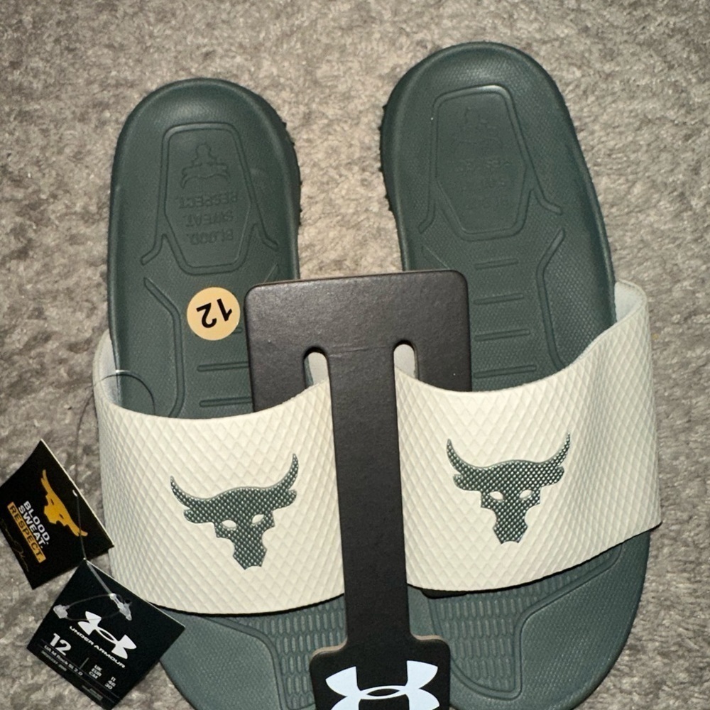New men’s project rock UA under armour michelin wild grippers slide size - Picture 5 of 7